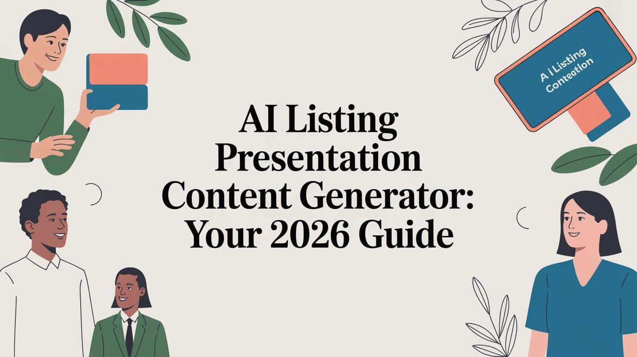 AI Listing Presentation Content Generator: Your 2026 Guide