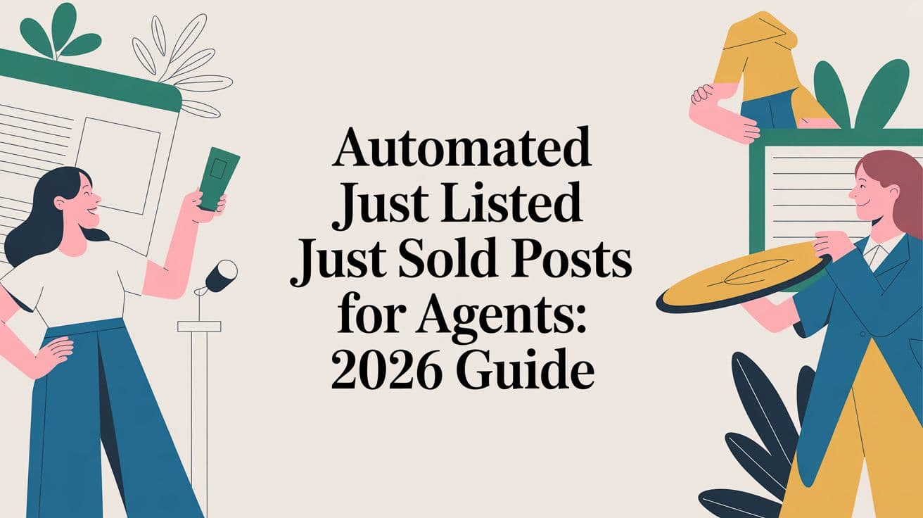 Automated Just Listed Just Sold Posts for Agents: 2026 Guide