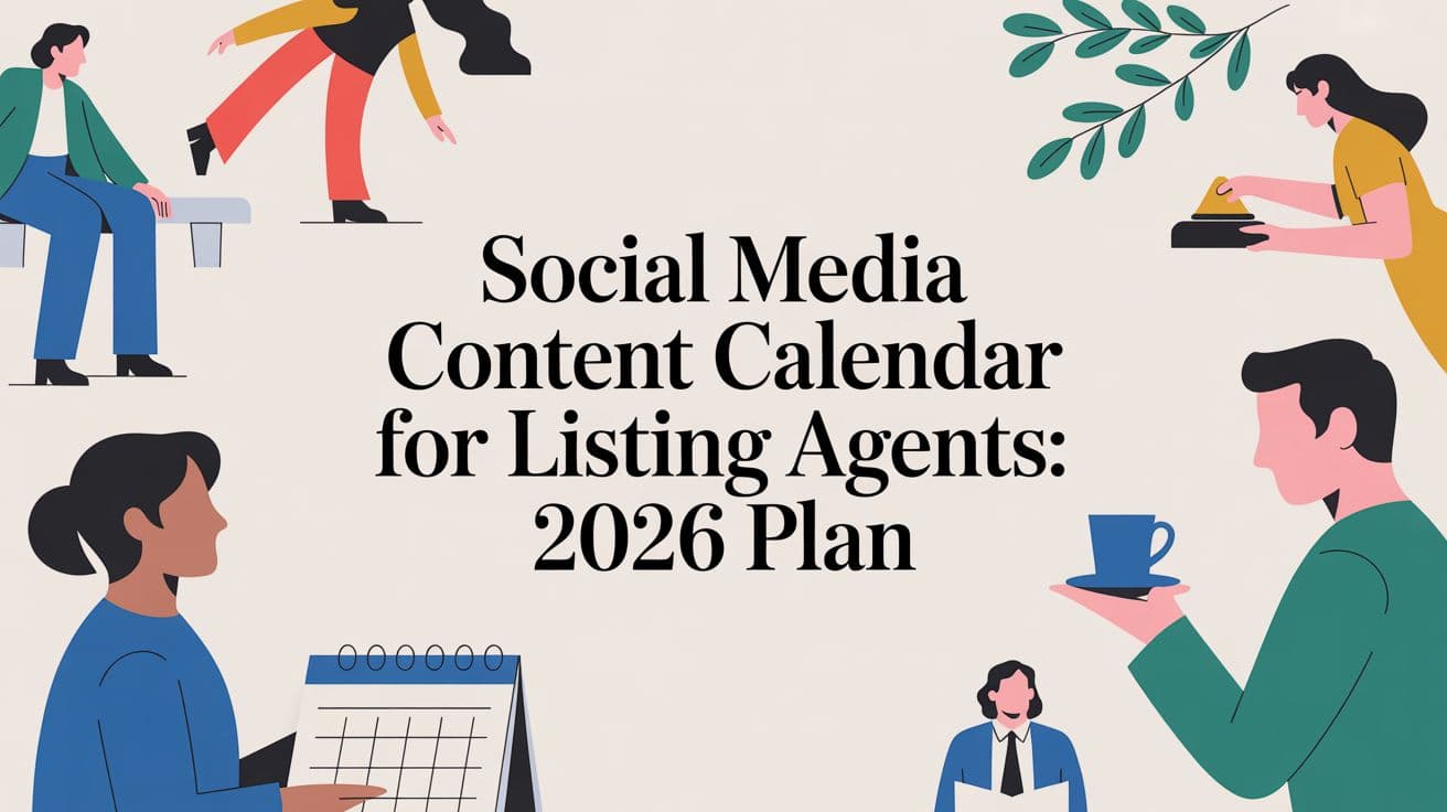 Social Media Content Calendar for Listing Agents: 2026 Plan