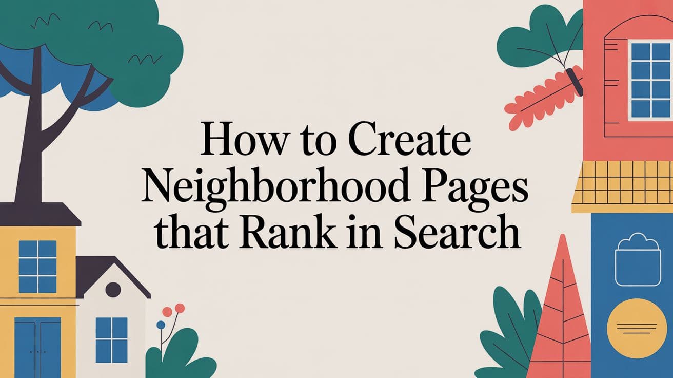 How to Create Neighborhood Pages That Rank in Search