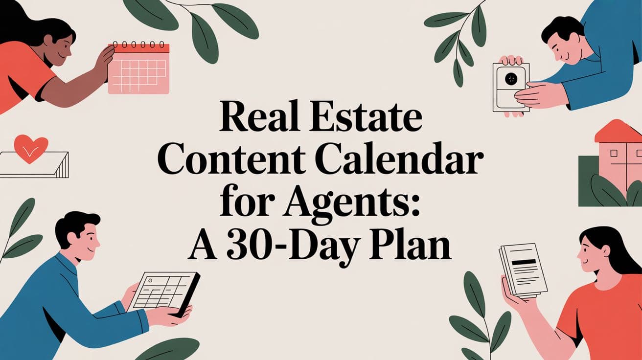 Real Estate Content Calendar for Agents: A 30-Day Plan