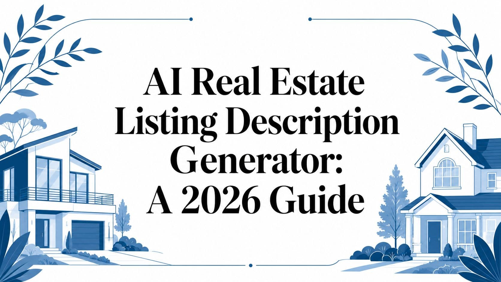 AI Real Estate Listing Description Generator: A 2026 Guide