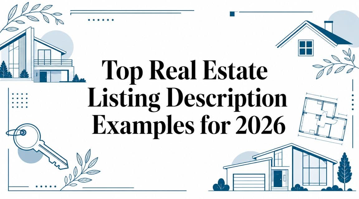 Top Real Estate Listing Description Examples for 2026