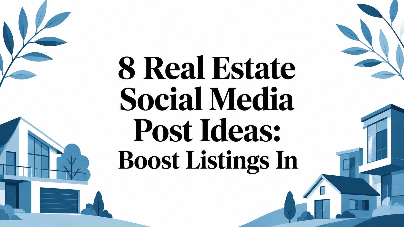 8 Real Estate Social Media Post Ideas: Boost Listings In